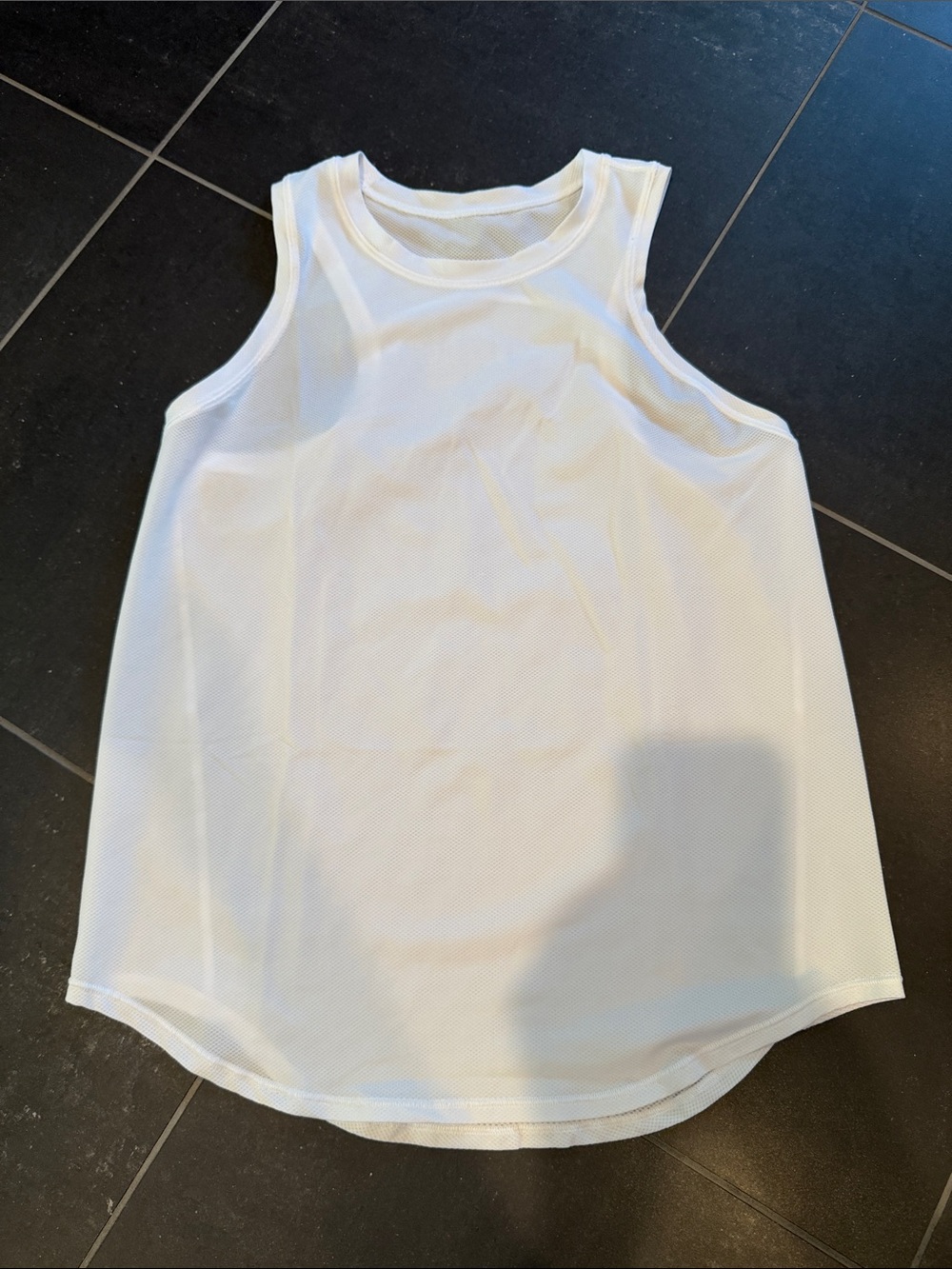Lululemon High Neck Running and Training Tank Top
White  size 4